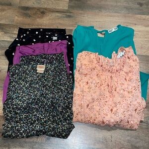 Lof of 5‎ Shirts.  Size Large.